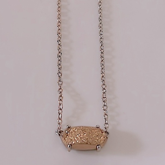 KENDRA SCOTT • Ever Rose Gold Drusy Pendant Necklace - Picture 7 of 9